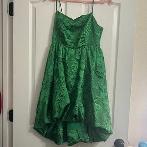 Elegant Green High Low Dress